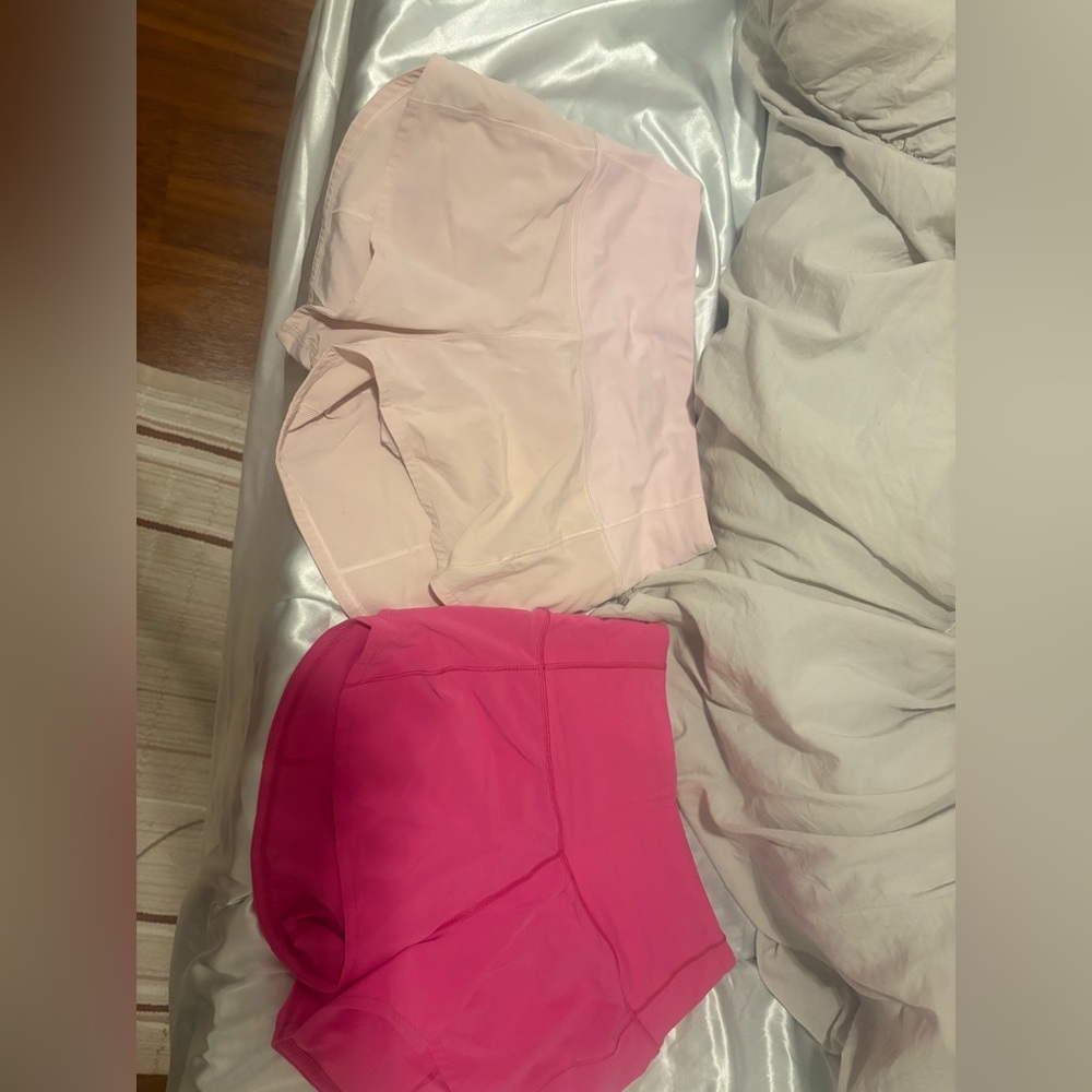 Women's Pink and Light Pink Shorts